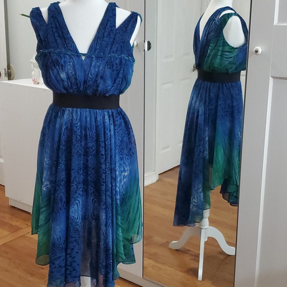Snake print blue and green 💚 💙 dress